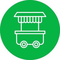 Food Trolley Vector Icon