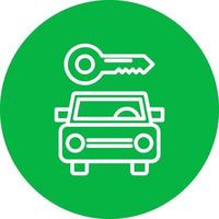 icono de vector de alquiler de coches