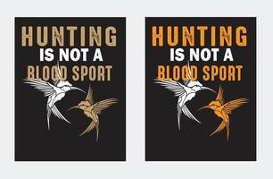 hunting t shirt design with typography vector