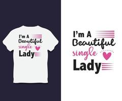 Women Typography T shirt Design with Vector