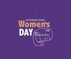 International women's day  Social Media Design with Vector