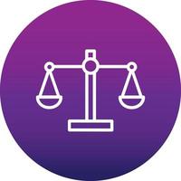 Justice Scale Vector Icon