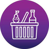 Groceries Vector Icon