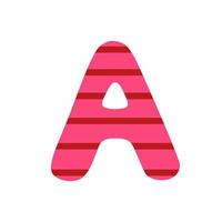 Initial letter A, logo, alphabet. Illustration for printing, backgrounds, covers and packaging. Image can be used for greeting card, poster, sticker and textile. Isolated on white background. vector