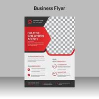 Corporate Business abstract vector template for Brochure, Poster, Corporate Presentation, Portfolio, Flyer, an infographic with red and black color size A4.