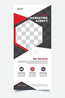 Corporate Business Rollup Banner Template Design vector