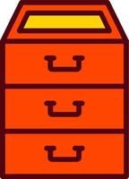 icono de vector de archivador