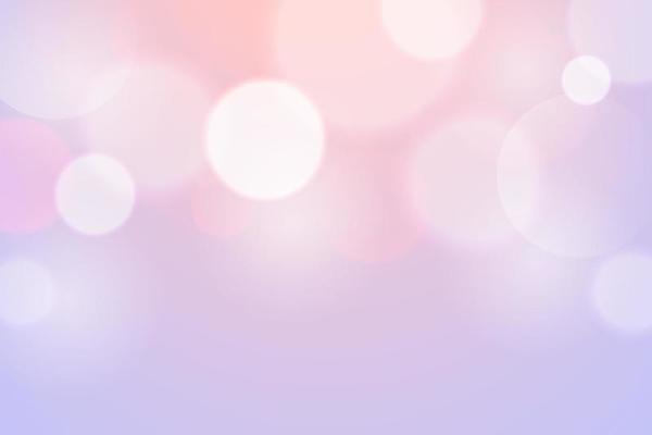 Abstract purple and pink bokeh background. Soft blur light effect wallpaper. Dreamy vector backdrop with copy space for text. Party pastel lovely bubble bokeh background