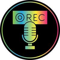 Recording Vector Icon Design