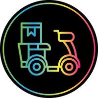 Delivery Bike Vector Icon Design