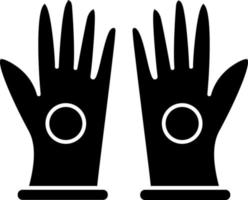 guantes, vector, icono, diseño vector