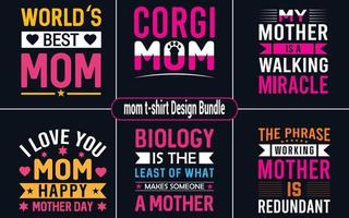 Mom Typography SVG T Shirt Design Bundle for yourself than you are in right place.  I will provide- 1. Unique and High-quality designs at an affordable price. vector