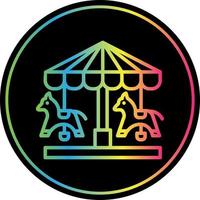 Merry Go Round Vector Icon Design