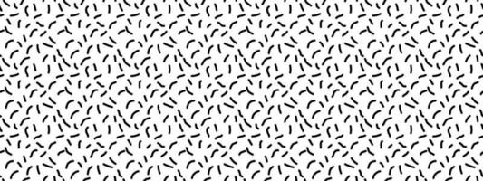 hand drawn Chaotic Dash seamless pattern vector