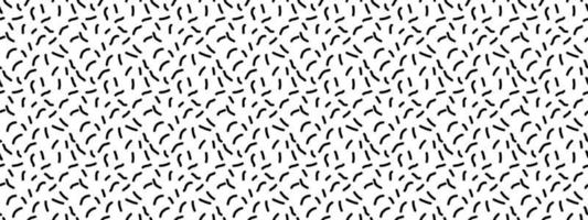 hand drawn Chaotic Dash seamless pattern vector