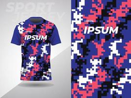 blue pink abstract sports jersey football soccer racing gaming motocross cycling running vector