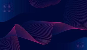 Abstract pink light lines on dark blue background. Geometric backdrop in optical art style. Vector illustration.