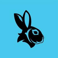 rabbit head illustration good to use for logo etc vector