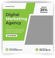 Digital Marketing Social Media Post banner Template, social media post banner design template. business marketing post. Digital marketing agency post banner, Digital marketing expert banner. vector