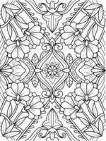 Hand drawn Flower Pattern vector illustration