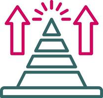 Pyramid Chart Vector Icon