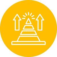 Pyramid Chart Vector Icon