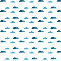 Background with clouds and mountains. vector