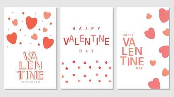 tarjeta de felicitación del día de san valentín, carteles, pancartas. vector