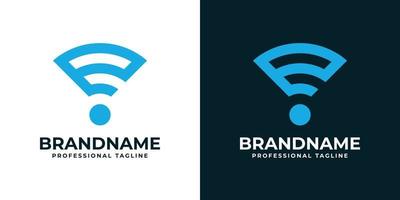 logotipo de letra e wifi, adecuado para cualquier negocio relacionado con señal, wifi, sonido u otro con iniciales e. vector