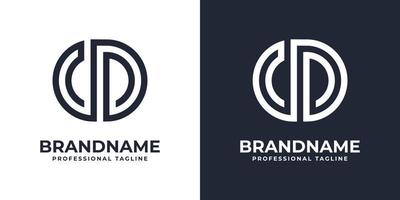 Simple CD Monogram Logo, suitable for any business with CD or DC initial. vector