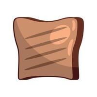 fresh bread toast vector