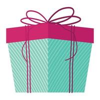 gift with fucshia top vector