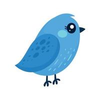 pequeño pájaro azulejo vector
