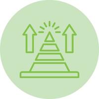 Pyramid Chart Vector Icon