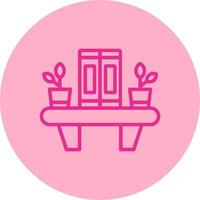 Bookshelf Vector Icon