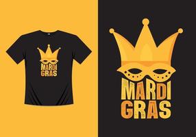 Little Master Mardi Gras T-shirt Design Template vector