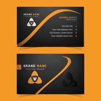 Simple corporate business card design template vector