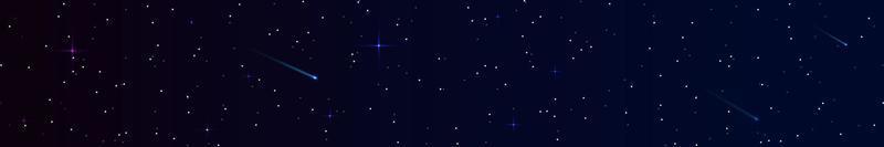 Realistic starry sky. Milky Way galaxy shining stars. Astrology concept. Horizontal vector background