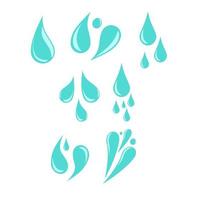 Set Of Water Drop Illustration vector