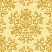 ornamento de oro vintage de patrones sin fisuras. textura decorativa. dorado, beige. textura decorativa. gráficos digitales.para tela, papel pintado, patrón veneciano, textil, embalaje. vector