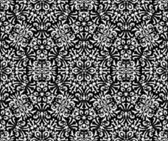 Luxurious Design with Filigree Pattern Seamless Vector Template.Black and White. Decorative texture. Mehndi patterns. For fabric, wallpaper, venetian pattern,textile, packaging.