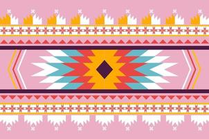 Valentine color ethnic red Indian seamless pattern Valentine color vector