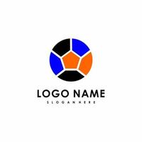 ball illustration logo vector suitable for football and futsal team symbols