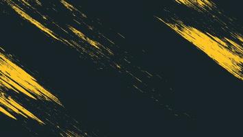 Fondo de textura de grunge de rasguño negro amarillo abstracto vector