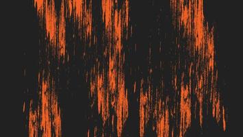 Orange Rough Grunge Abstract Texture In Black Background vector