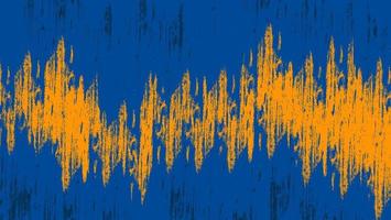 Abstract Yellow In Blue Grunge Scratch Texture Background Design vector