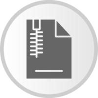 icono de vector de archivo zip