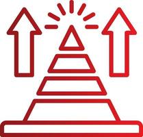 Pyramid Chart Vector Icon