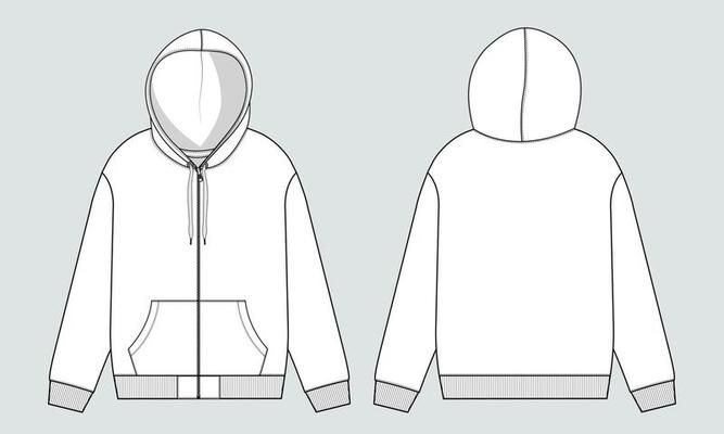 Hoodie Template Vector Art, Icons, and Graphics for Free Download