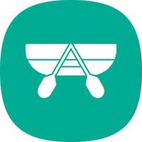Canoeing Vector Icon Design